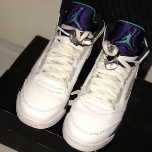 Air Jordan 5 Retro. Youth size 6. Woman’s 8.